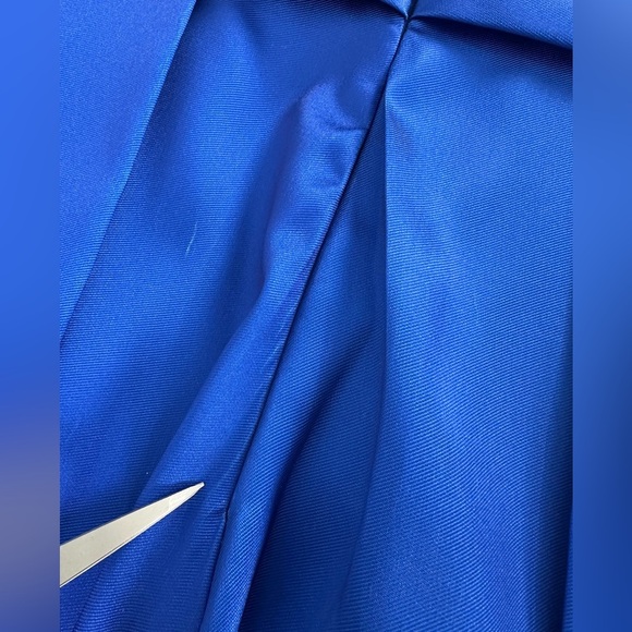 Fiesta Fashion Royal Blue Fit‑Flare Prom Homecoming Dress Floral Sweet 16 Small - Picture 15 of 16